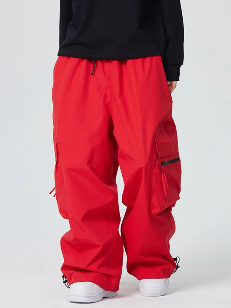 Searipe Adult Zip Pocket Baggy Cargo Snowboard Pants