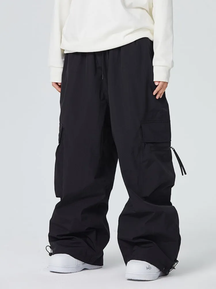 Searipe Adult Zip Pocket Baggy Cargo Snowboard Pants