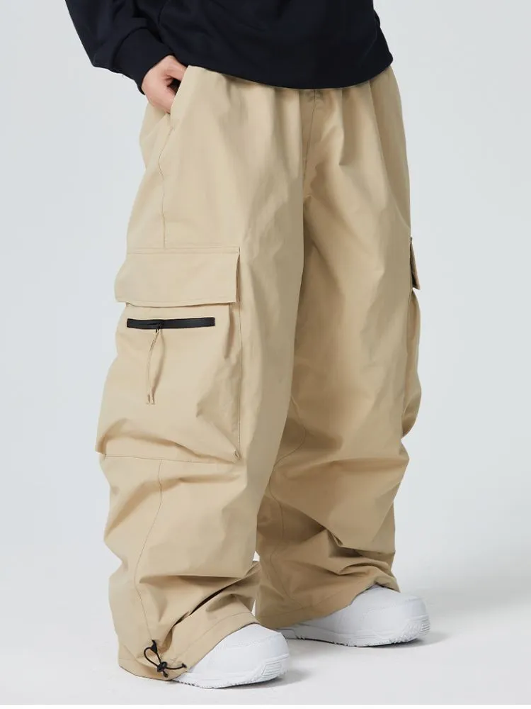 Searipe Adult Zip Pocket Baggy Cargo Snowboard Pants