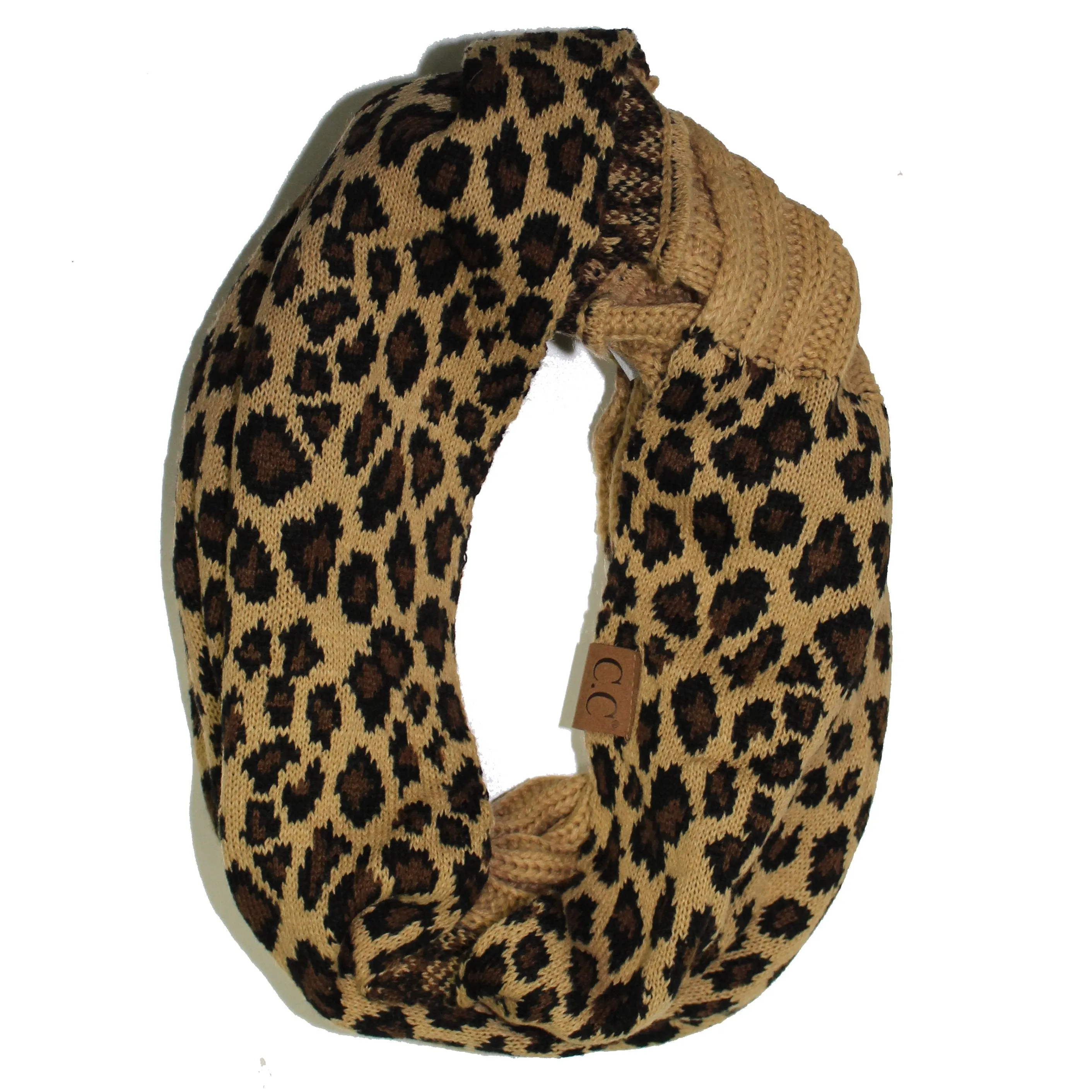 SF-45 Camel Leopard Scarf