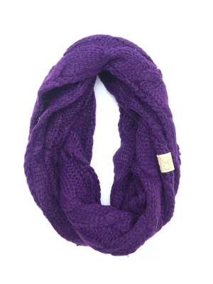 SF-800-KIDS DARK PURPLE INFINITY SCARF