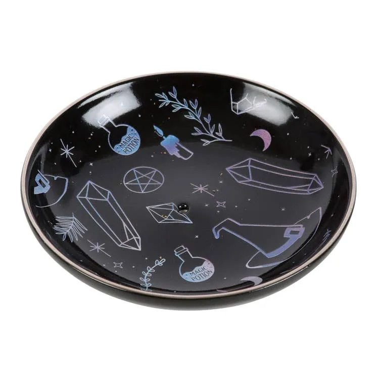 Something Different Wholesale - Crystal Witch Incense Holder Plate