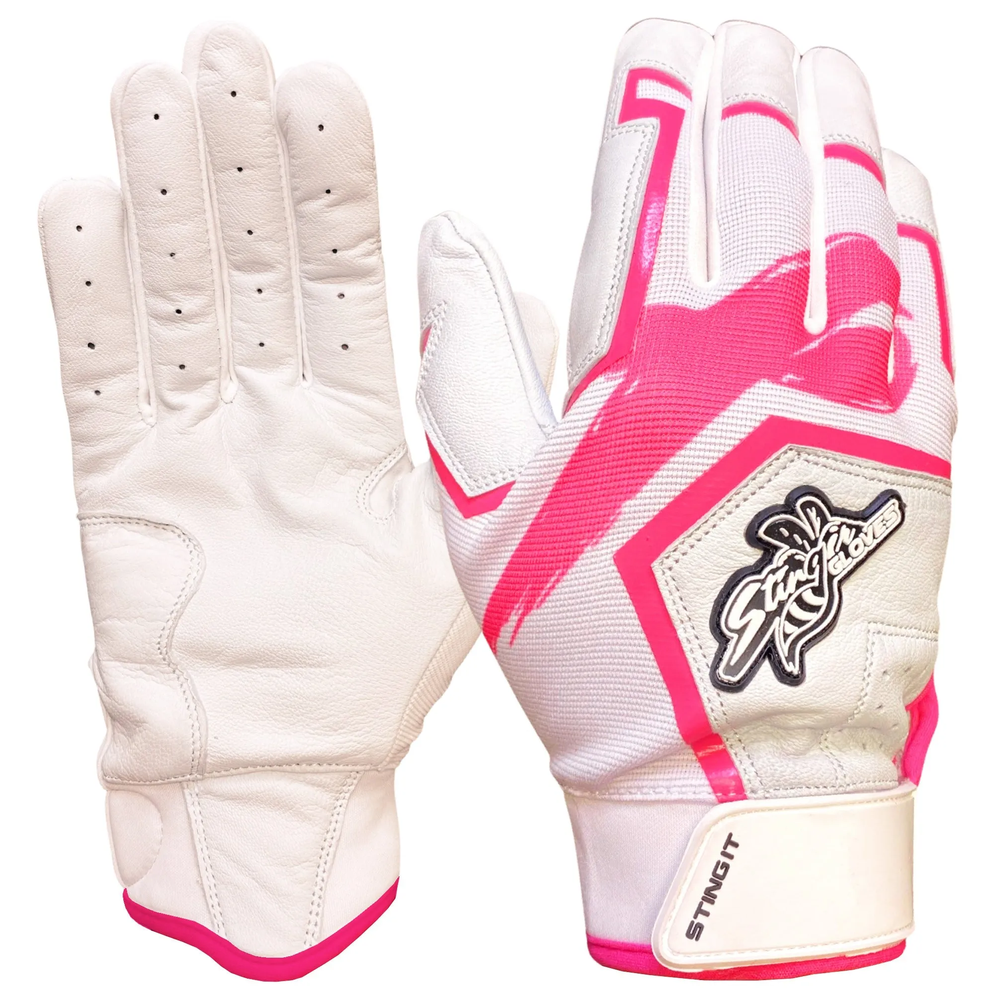 Sting Squad Batting Gloves - Pink Breast Cancer Awareness