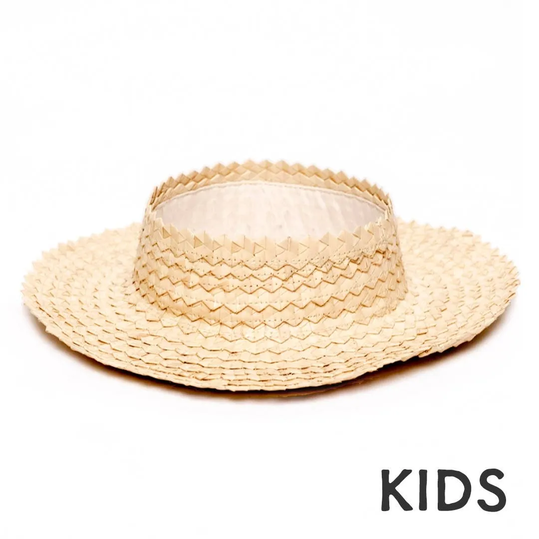 Straw Crownless Sun Hat Papale