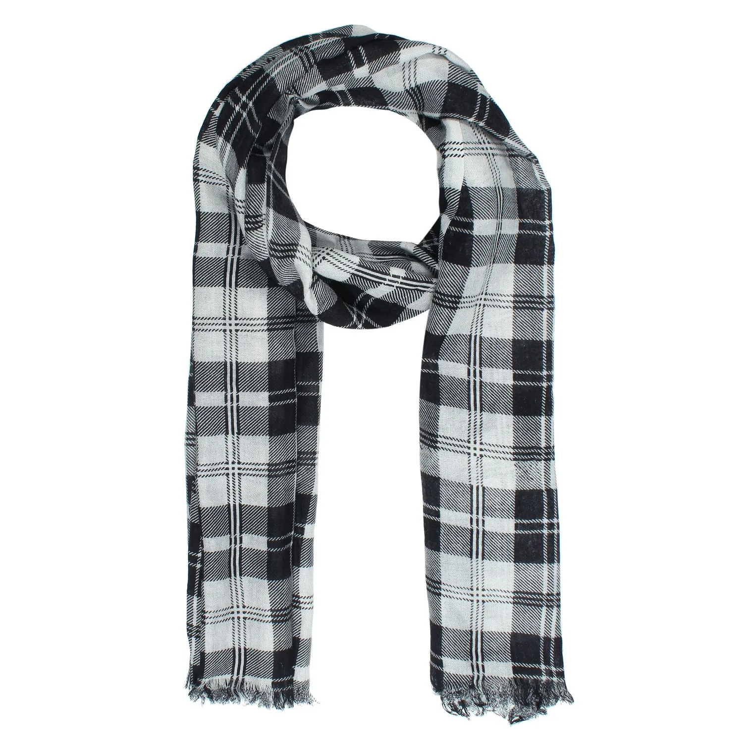 Striking Checkered Symphony Scarf