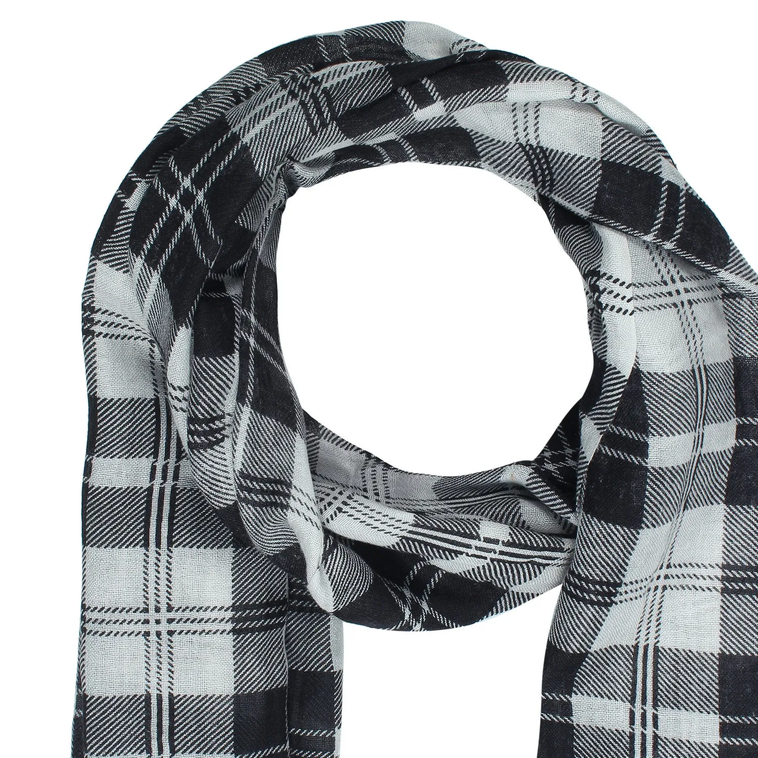 Striking Checkered Symphony Scarf