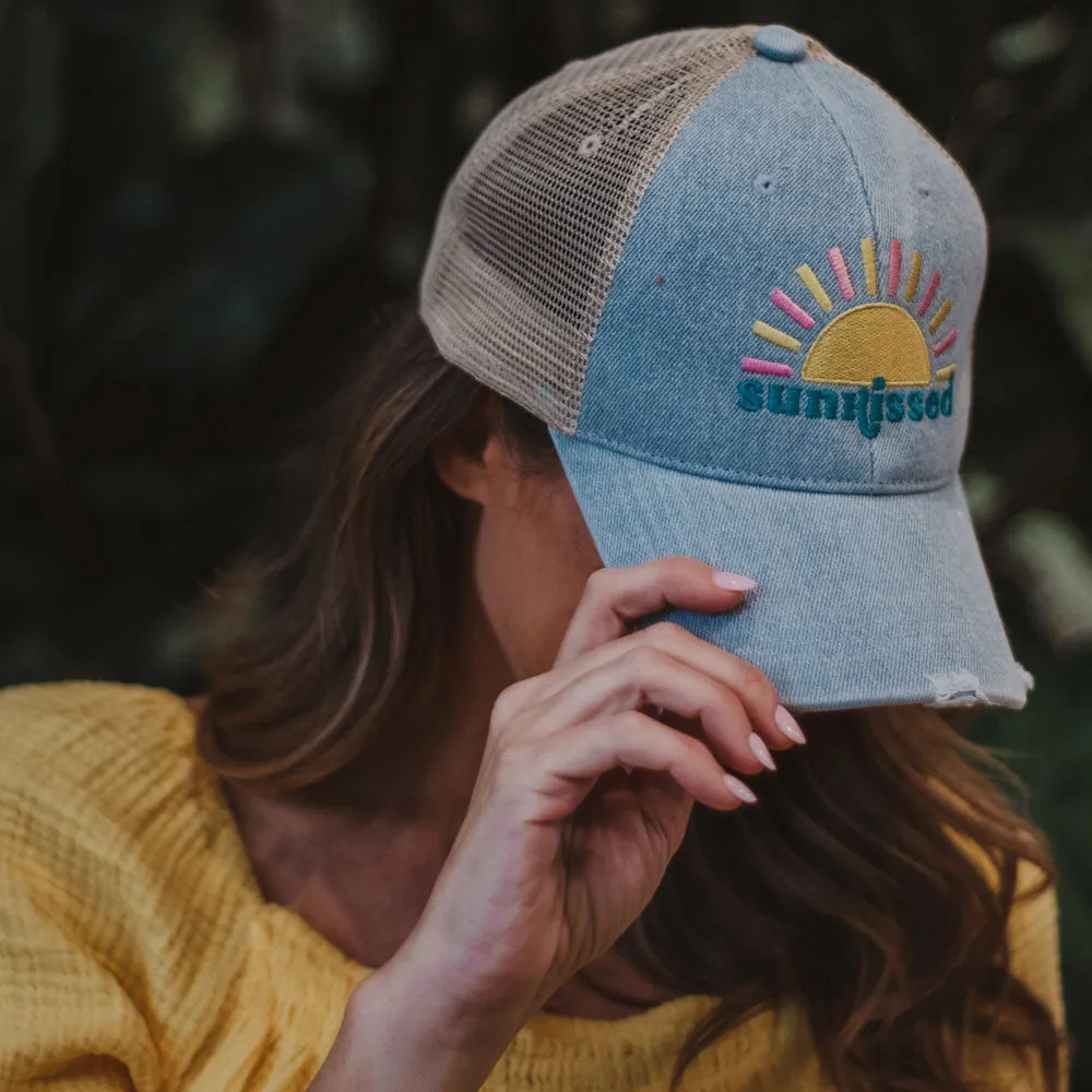 Sunkissed Denim Wholesale Trucker Hat