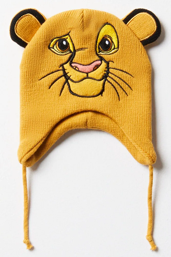 The Lion King Beanie & Mittens Set Yellow