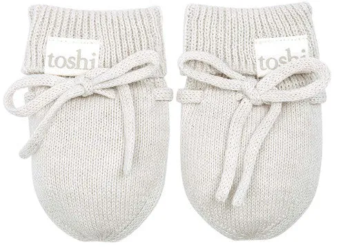 TOSHI ORGANIC MITTENS MARLEY PEBBLE