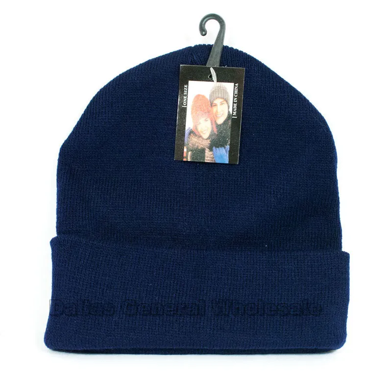 Trendy Solid Color Knitted Beanies Wholesale