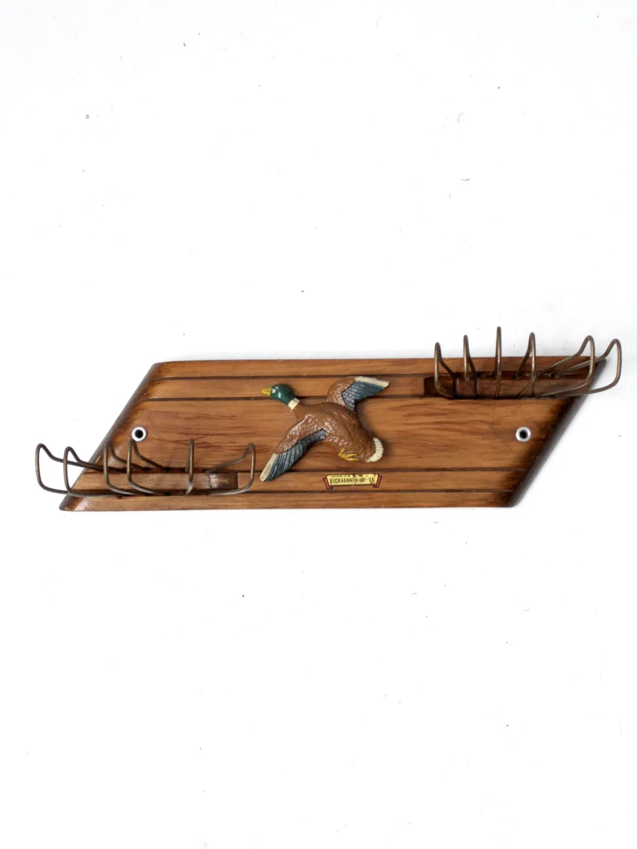 vintage mallard duck tie rack