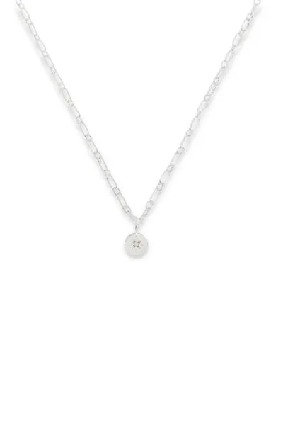 Vintage Pearl Pendant - Silver