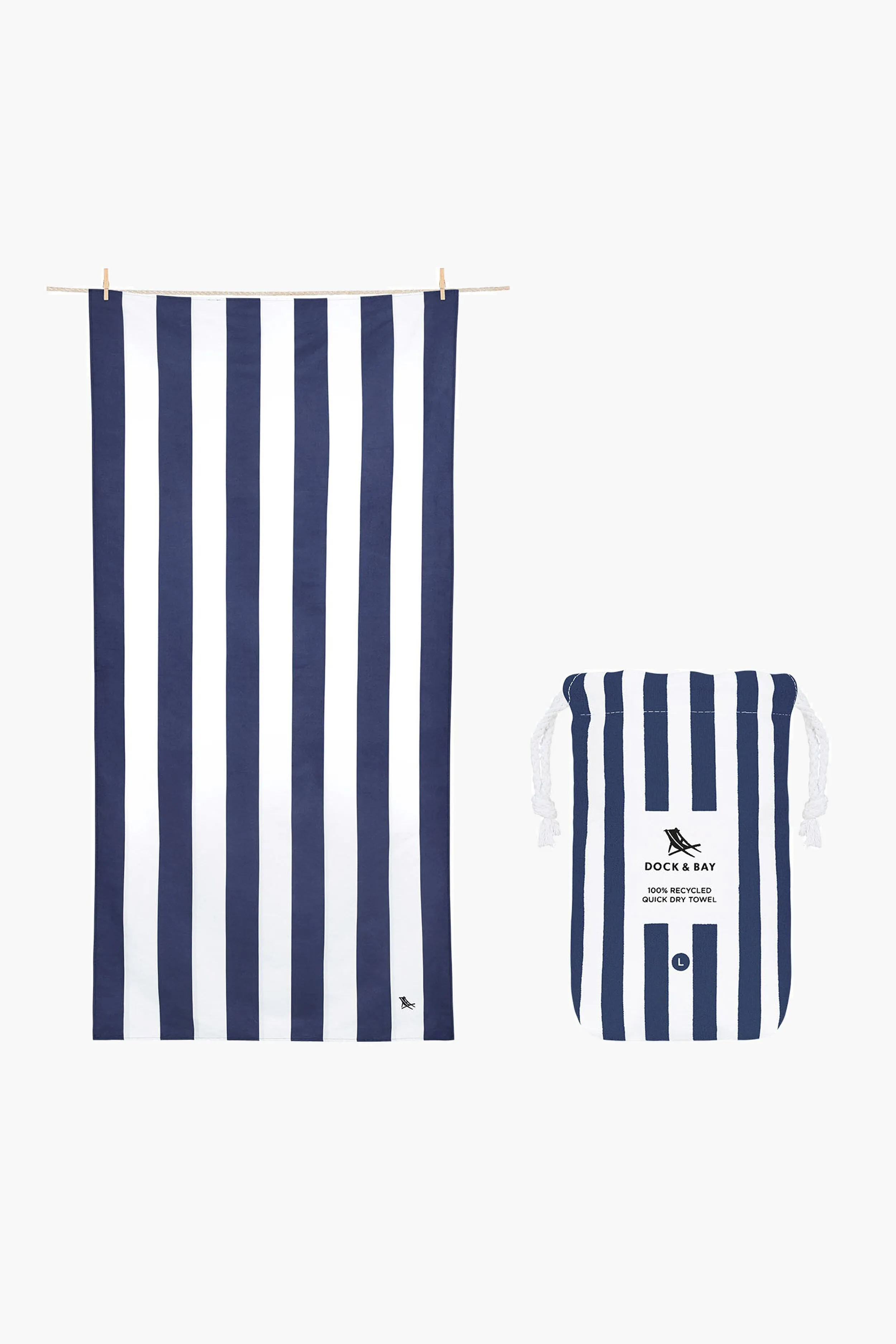 Whitsunday Blue Cabana Towel